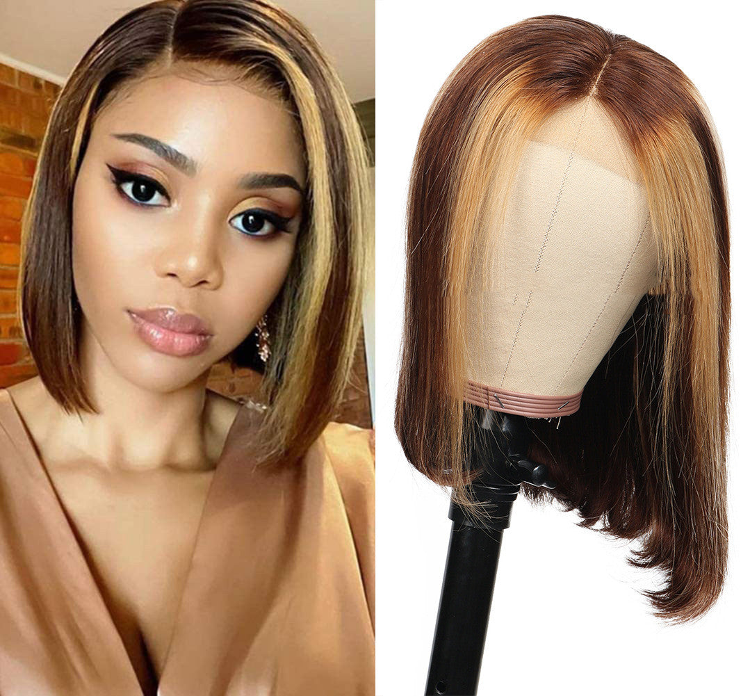 Two Tone Short Bob Wig