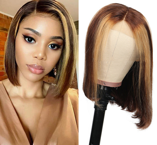 Two Tone Short Bob Wig