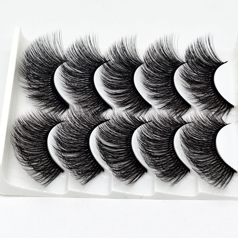 3D Hand-Made Thick Natural Eyelashes 5 Pack