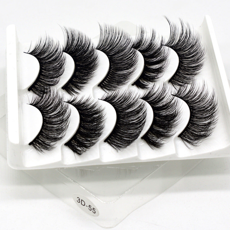 3D Hand-Made Thick Natural Eyelashes 5 Pack