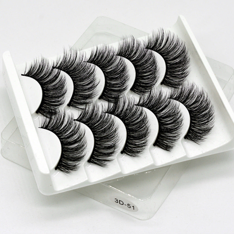 3D Hand-Made Thick Natural Eyelashes 5 Pack