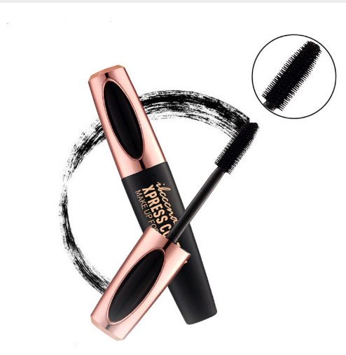 4D Mascara Lengthening Waterproof Eye Mascara With Silk Fibers Brush