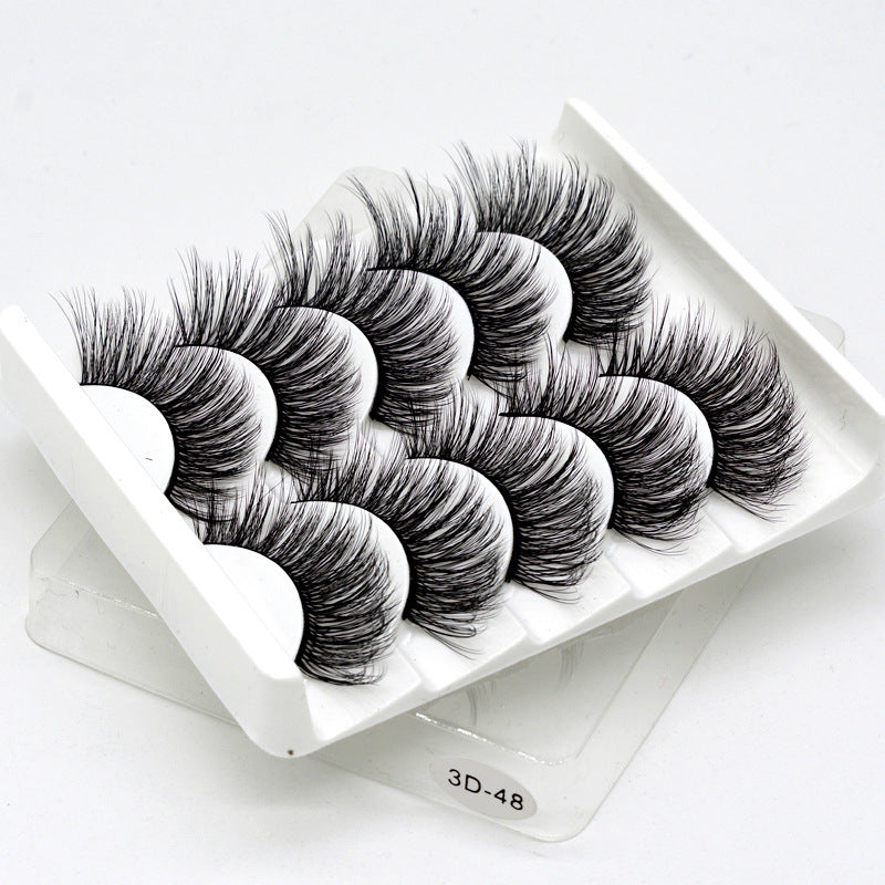 3D Hand-Made Thick Natural Eyelashes 5 Pack