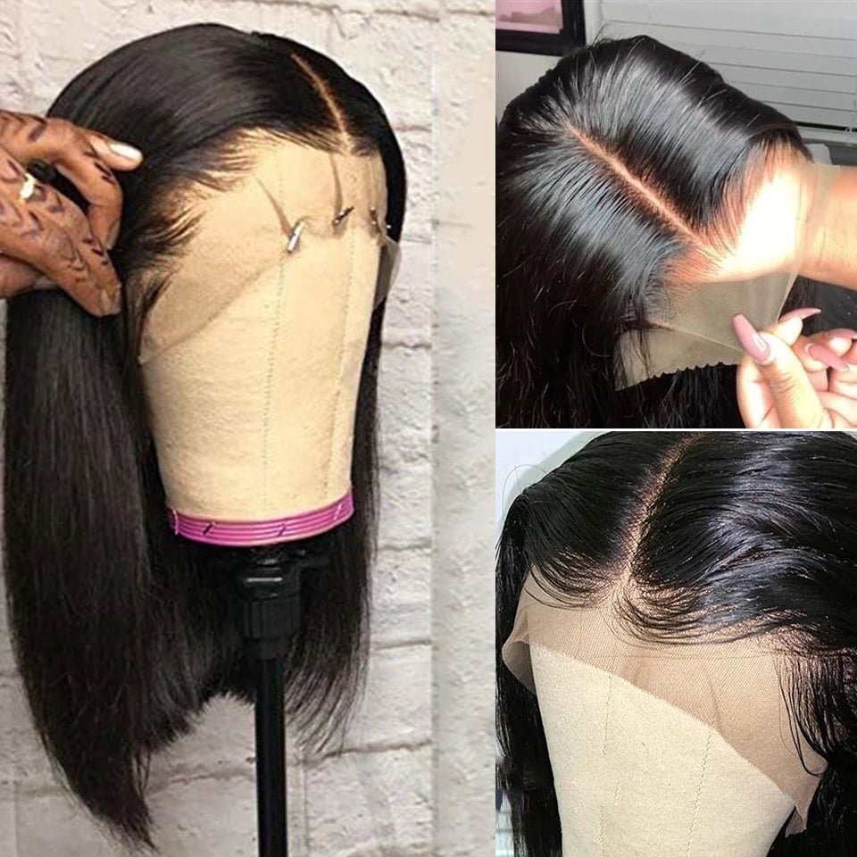 Super Double Drawn 13x4 Swiss Brown Lace Front Wig