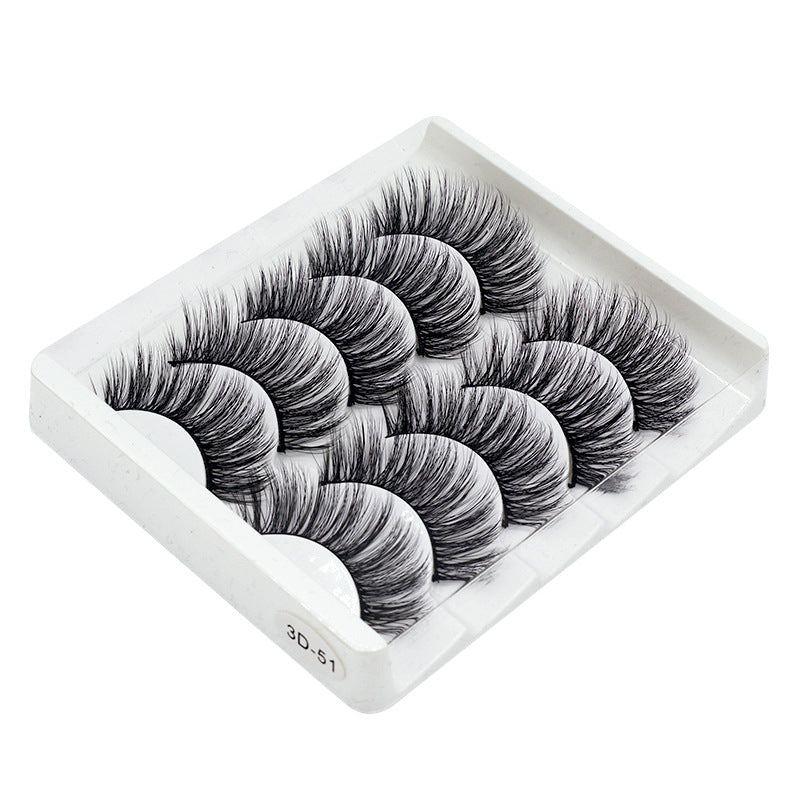 3D Hand-Made Thick Natural Eyelashes 5 Pack