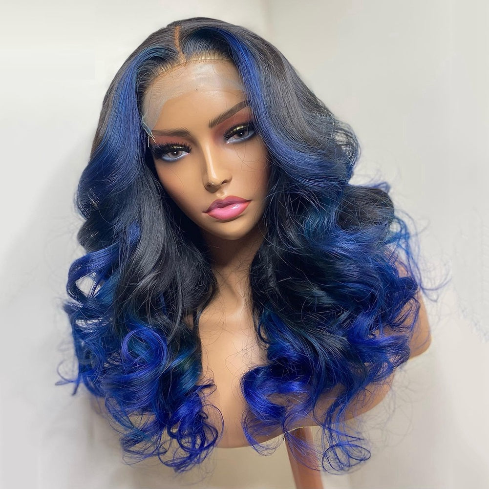 Fabulous Multi Color Curly Lace Front Wig