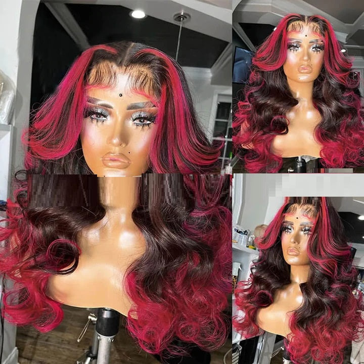 Fabulous Multi Color Curly Lace Front Wig